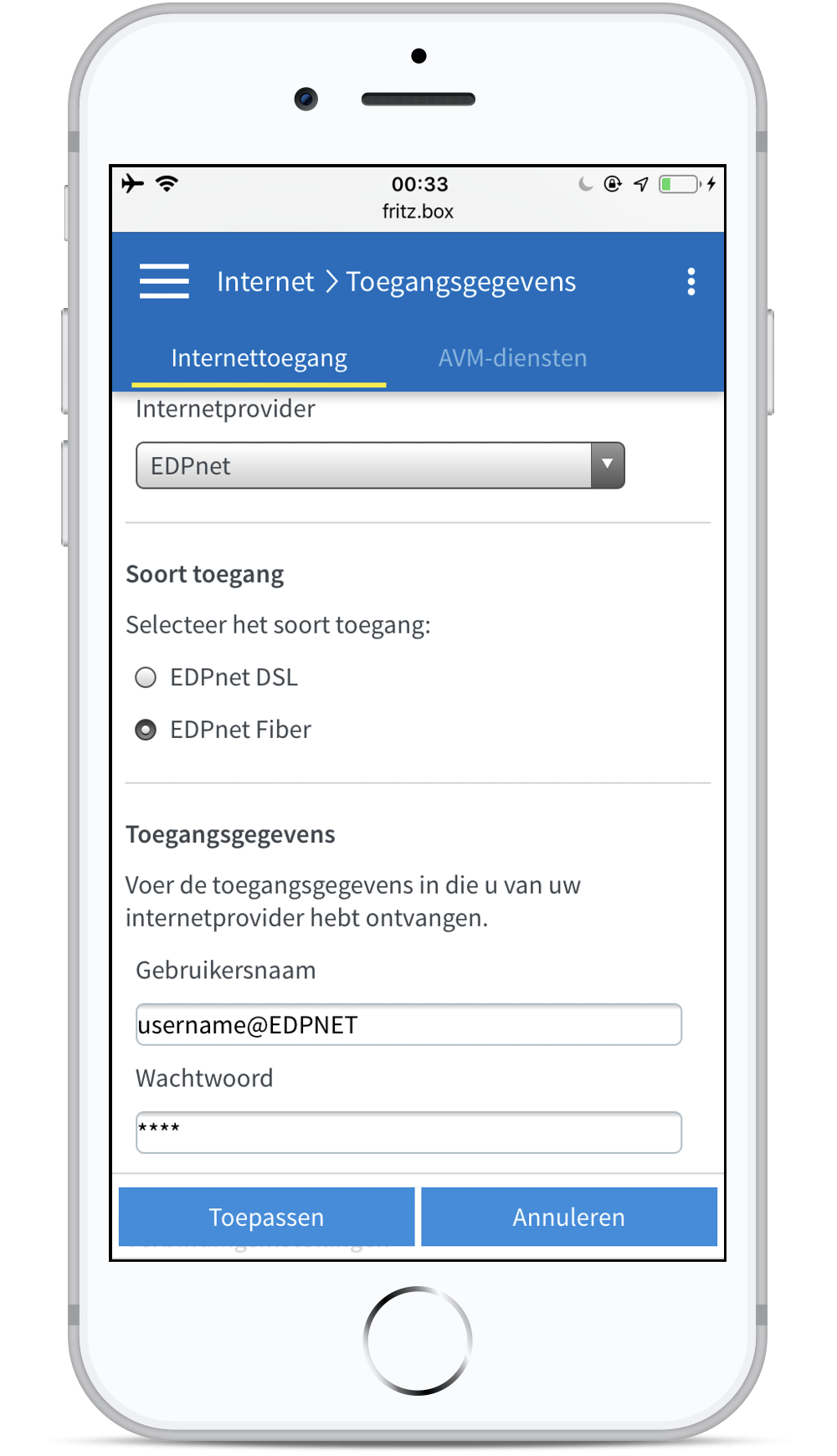 Hoe kan ik mijn FRITZ!Box 7530 installeren en configureren voor mijn fiber-verbinding